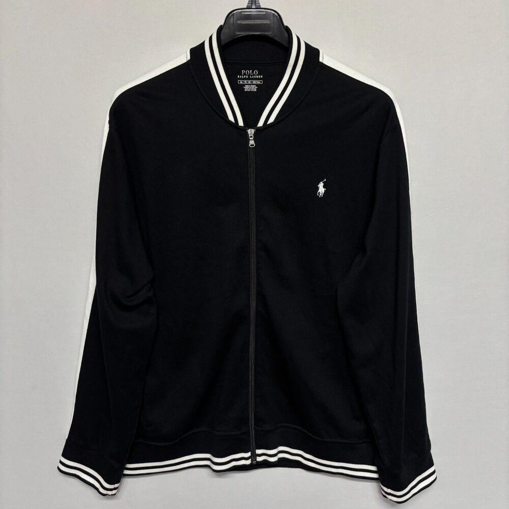 Polo Ralph Lauren Men Full Zip Double Knit Bomber Jacket Size XL X-Large C137 -7